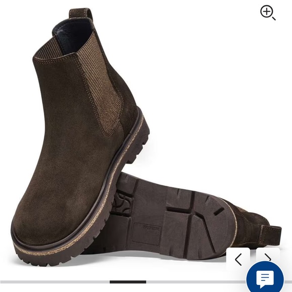 Birkenstock Dark Brown Suede Chelsea Ankle Boot - Picture 2 of 7